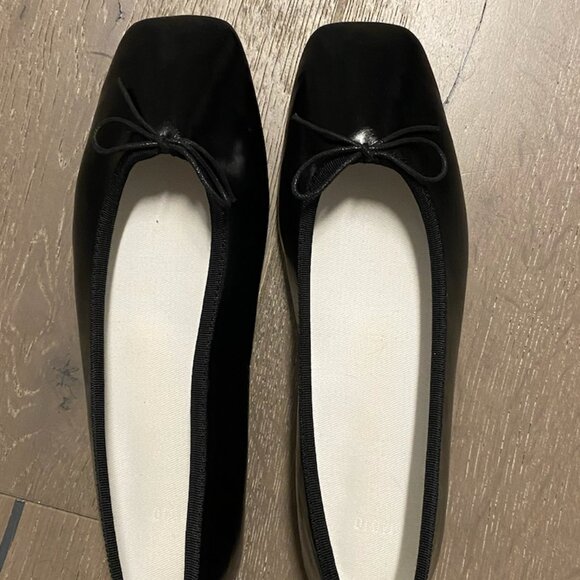 Peche Black Ballet Flats - Size 6 - Picture 3 of 6